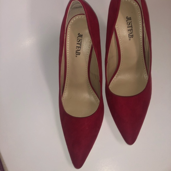 Red Pointed Toe Pump high just fab - Picture 3 of 6